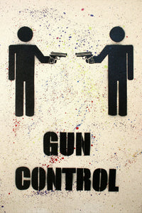 36" x 24" - Gun Control